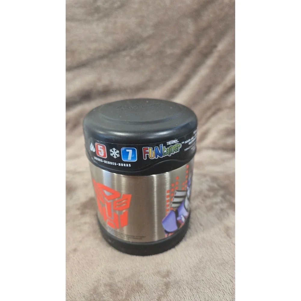 Transformers Funtainer Food‎ Jar 10 oz Insulated Stainless Steel Kids Lunch